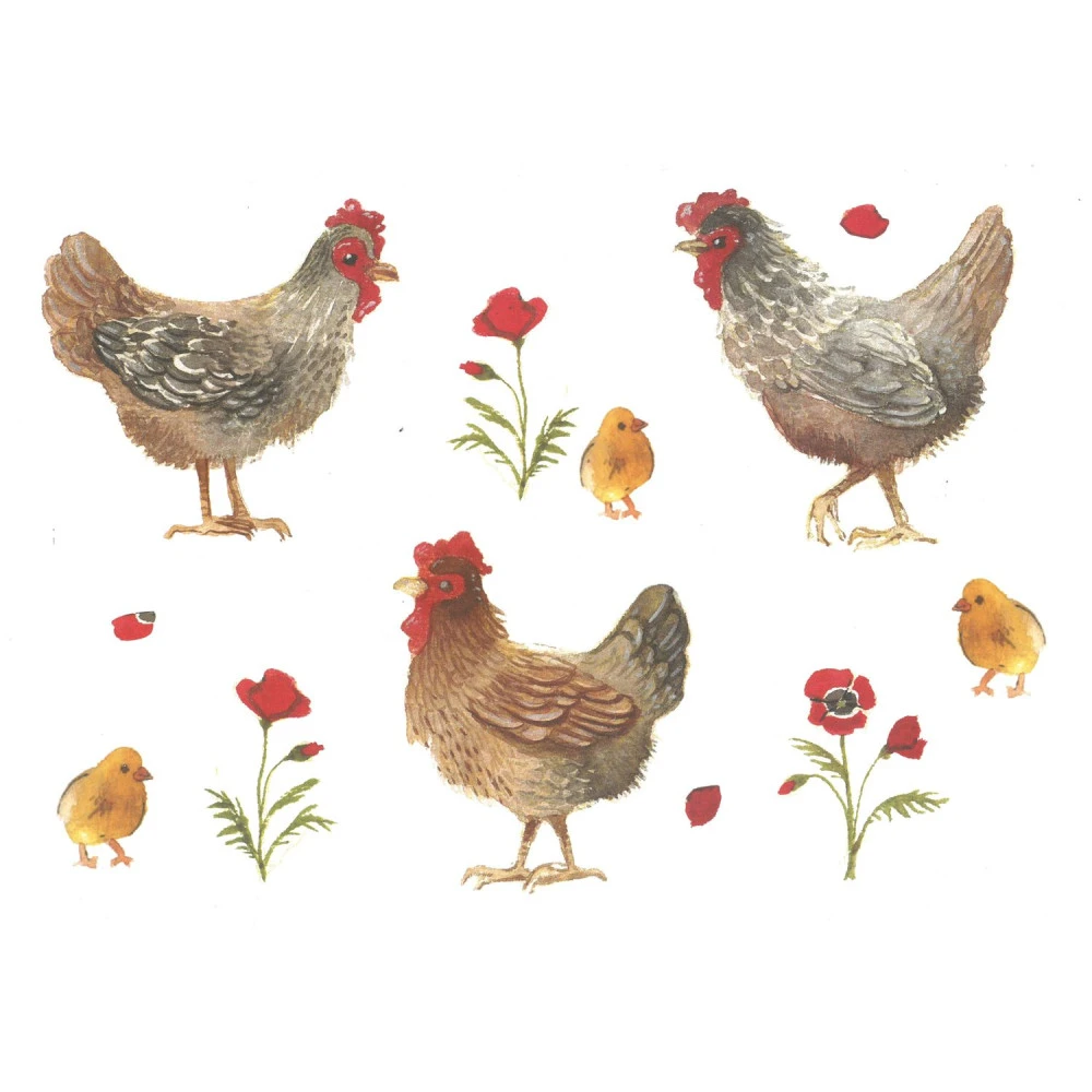 Lot De 6 Sets De Table Poules - Georgette – Image 3