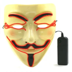 Masque Anonymous Lumineux Modèle Rouge
