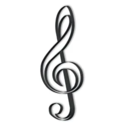 Mot Déco En Métal - Clé De Sol