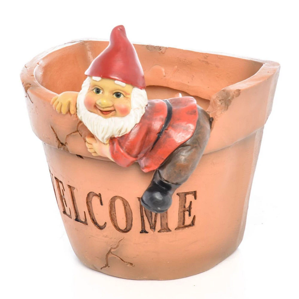 Nain De Jardin Cache Pot Ă Suspendre - Welcome