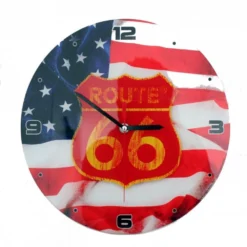 Pendule En Verre ROUTE 66