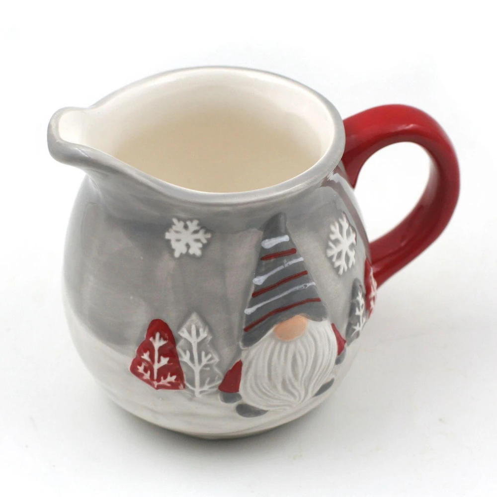 Pichet En Céramique - Motif Lutin Nordique – Image 2