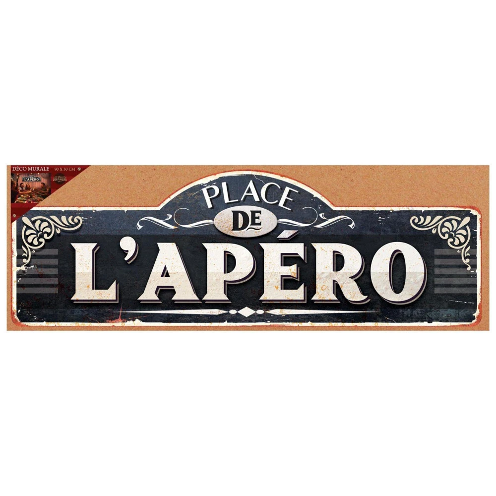 Plaque Métal Géante – Place De L'Apéro – Image 2