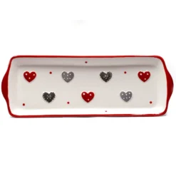 Plat à Cake Rouge - Cœur à Petits Pois