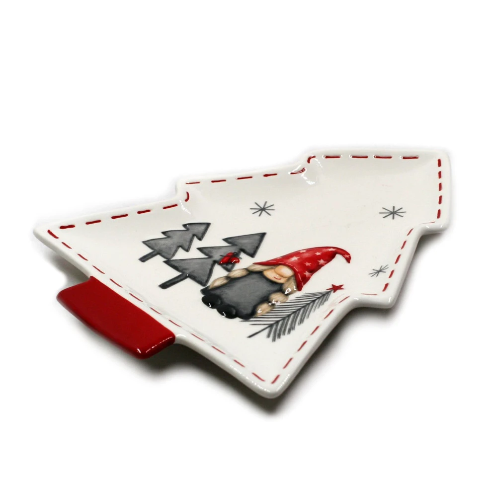 Plat En Forme De Sapin Lutin Nordique - 27 Cm – Image 2