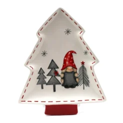 Plat En Forme De Sapin Lutin Nordique - 27 Cm