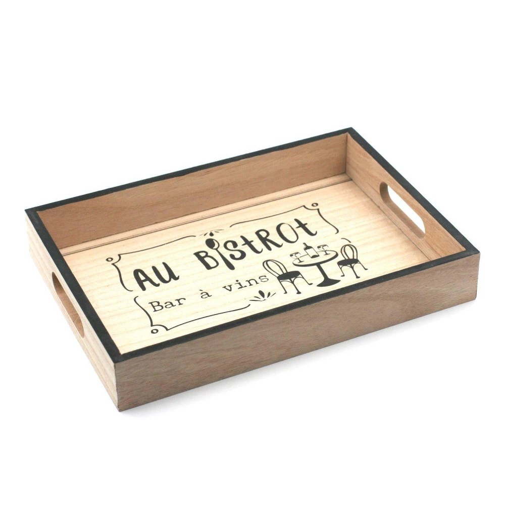 Plateau Bois 33 X 23 Cm - Collection AU BISTROT – Image 2