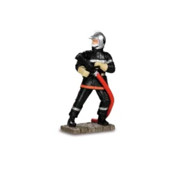 Pompier Avec Lance à Incendie