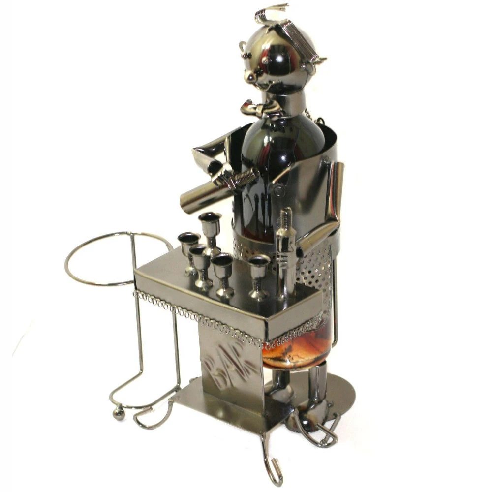 Porte Bouteille Barman Au Service – Image 2