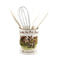 Pot Et Ustensiles De Cuisine - Vache - Pré Fleuri