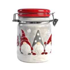 Pot Hermétique En Céramique Avec Couvercle - Lutins Nordiques 900 Ml