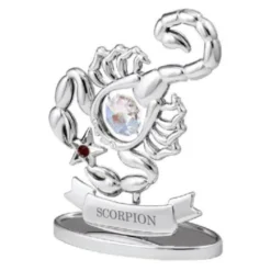 Scorpion - Signe Du Zodiaque Chromé - Crystocraft