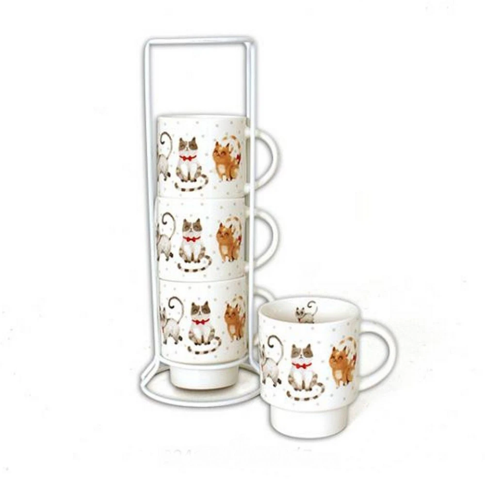 Set De 4 Mugs Sur Colonne Collection ISIDORE – Image 2