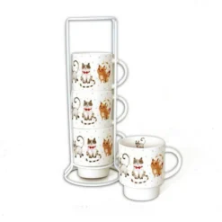 Set De 4 Mugs Sur Colonne Collection ISIDORE