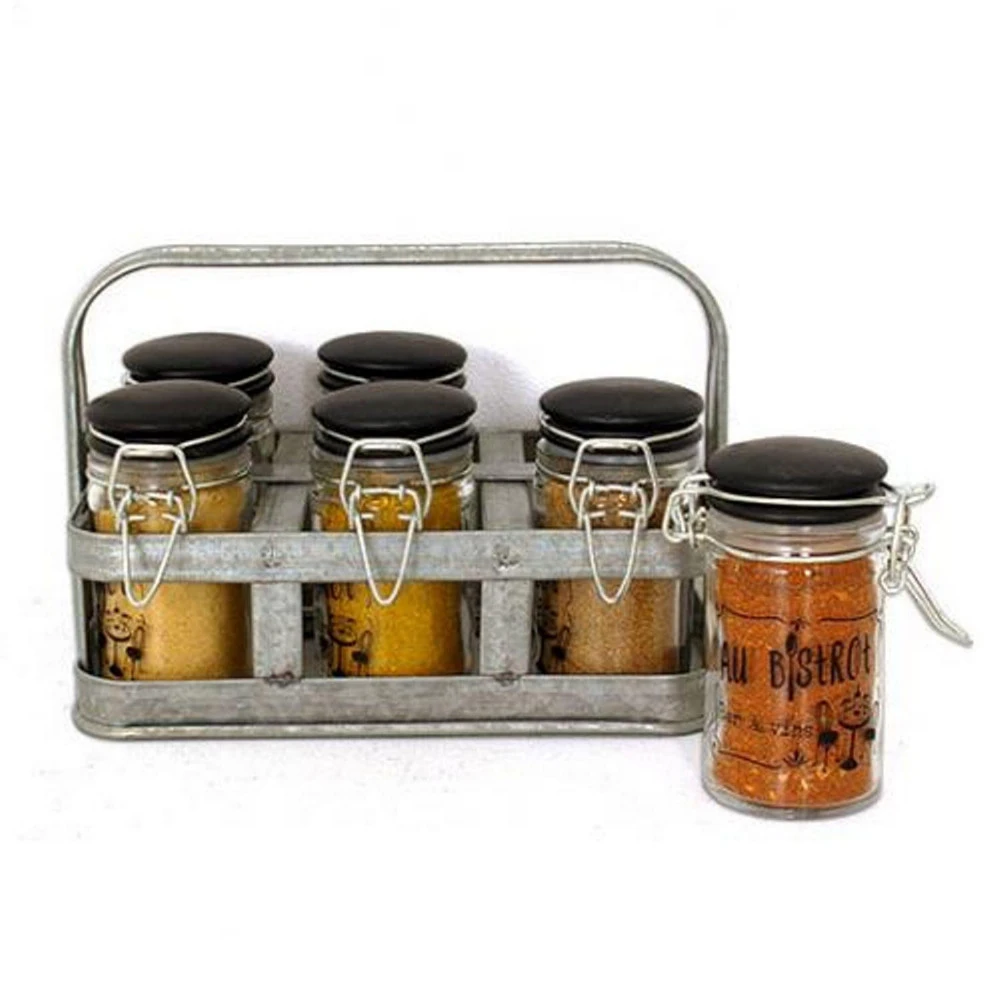 Set De 6 Bocaux + Support Métal Collection - AU BISTROT – Image 4