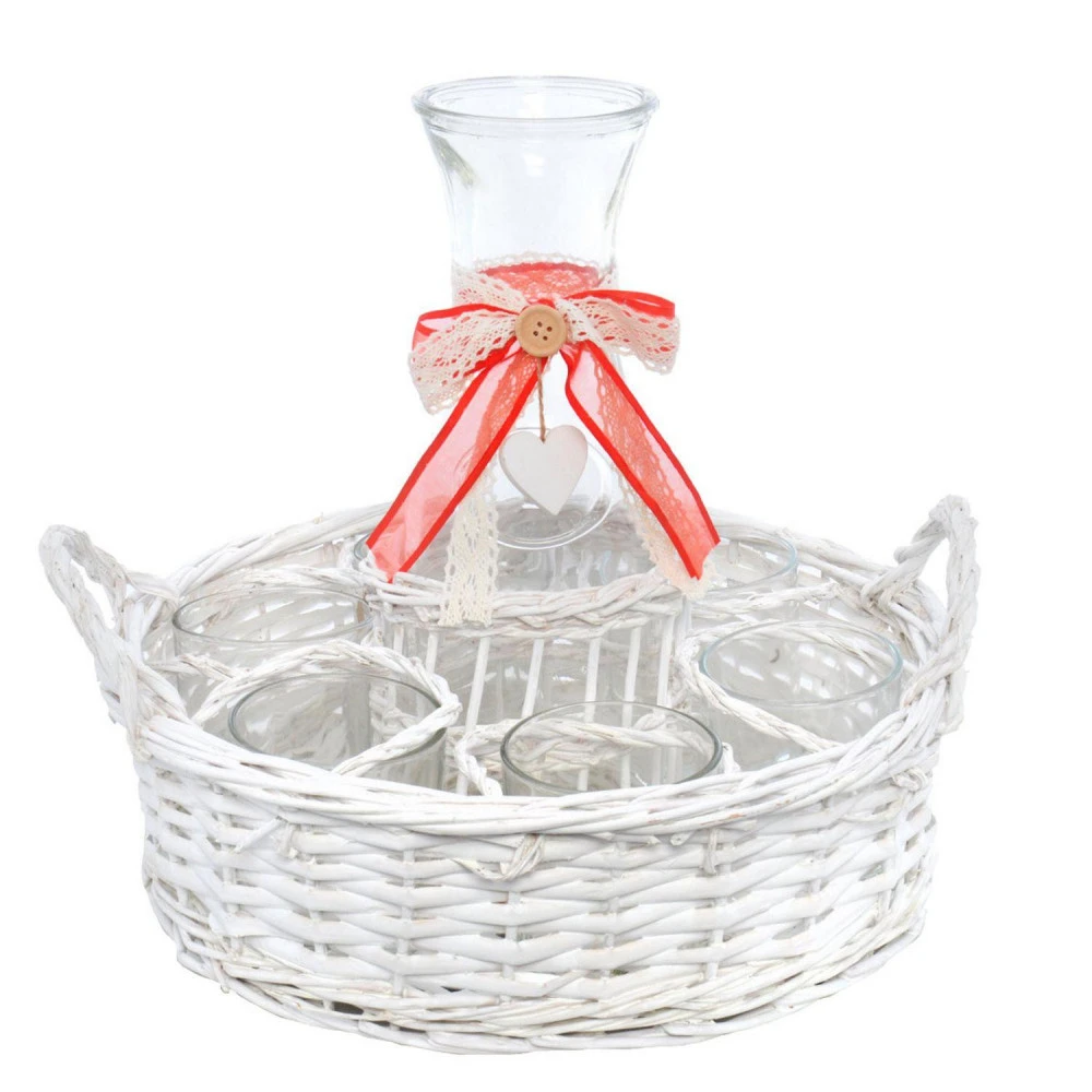 Set De 6 Verres Et Carafe En Panier