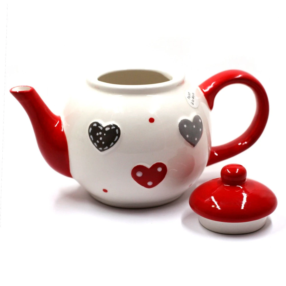 Théière à Motif Cœurs Et Pois – Image 2