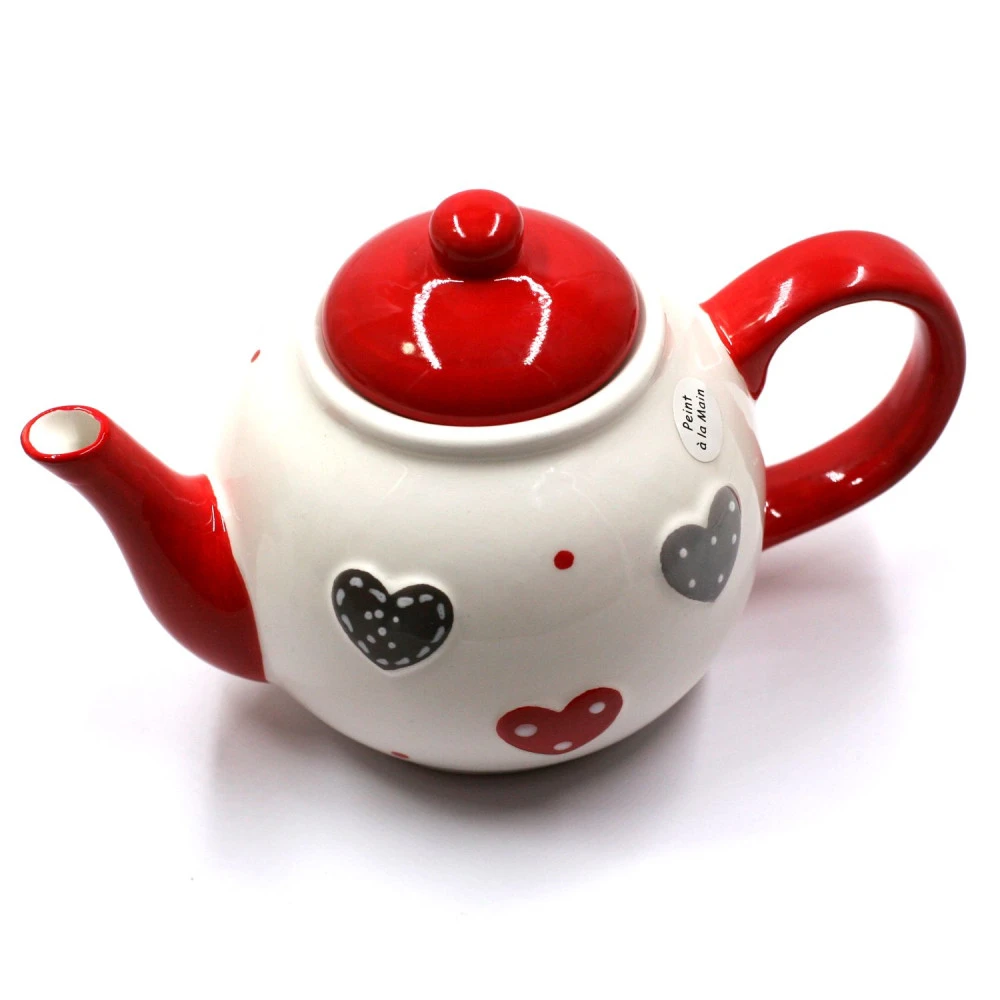Théière à Motif Cœurs Et Pois – Image 3