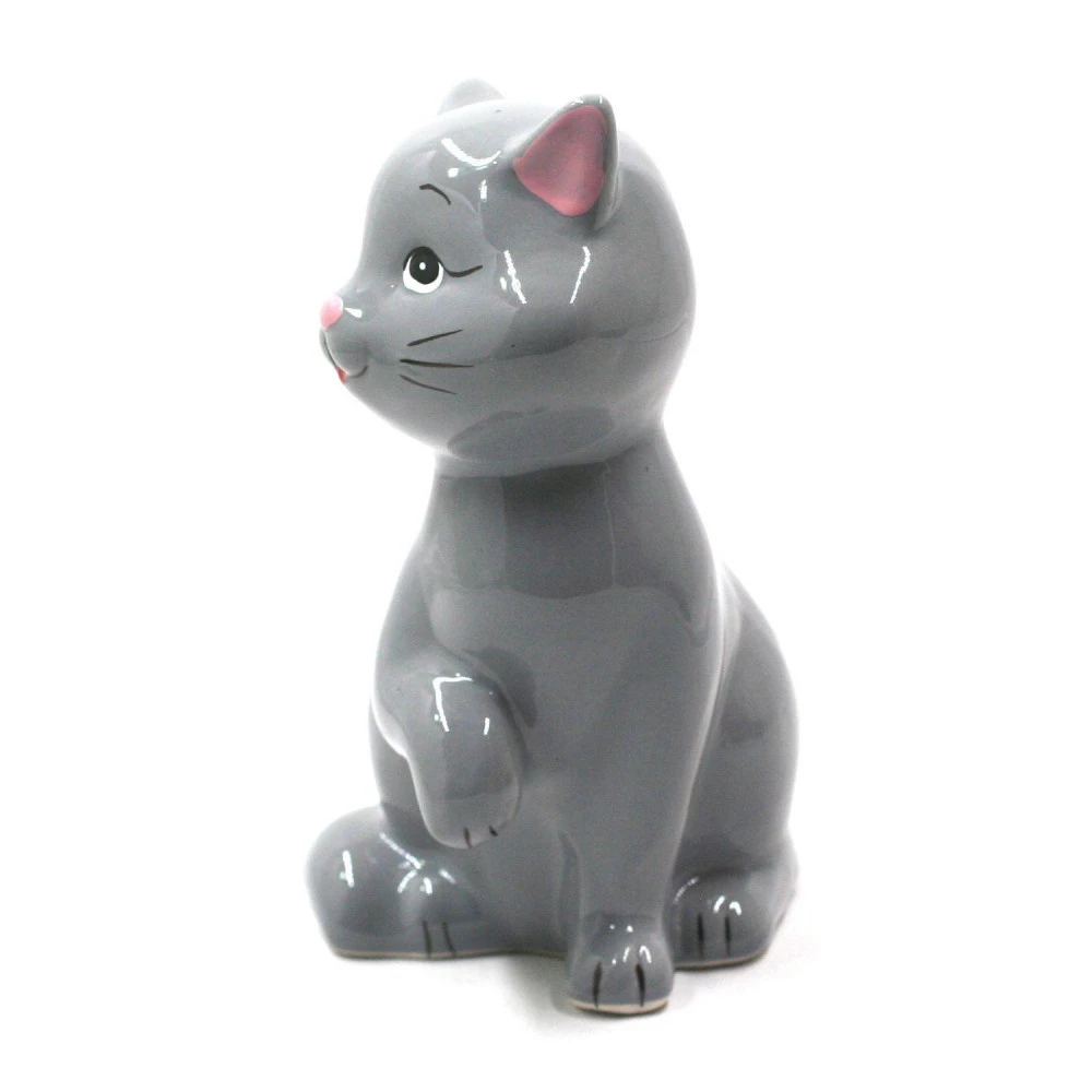 Tirelire Chat Gracile - Gris – Image 2