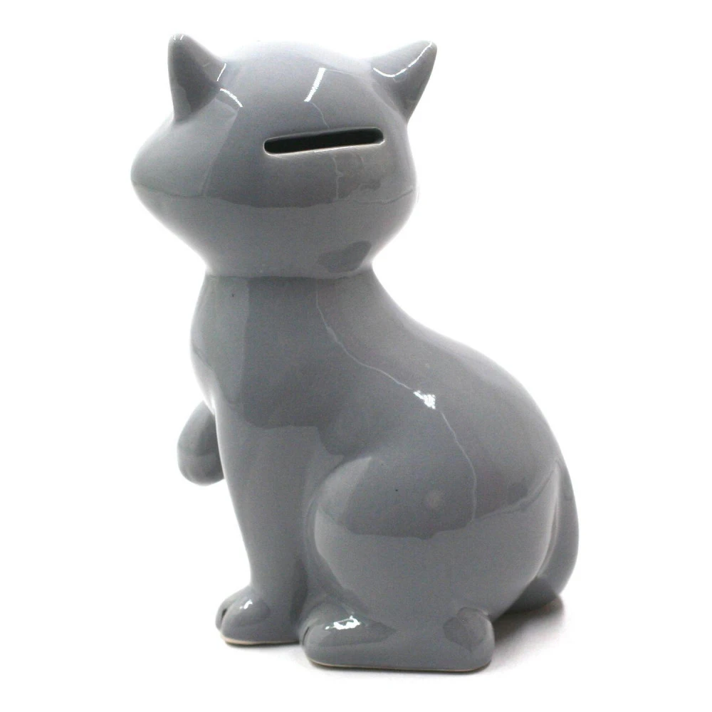 Tirelire Chat Gracile - Gris – Image 3