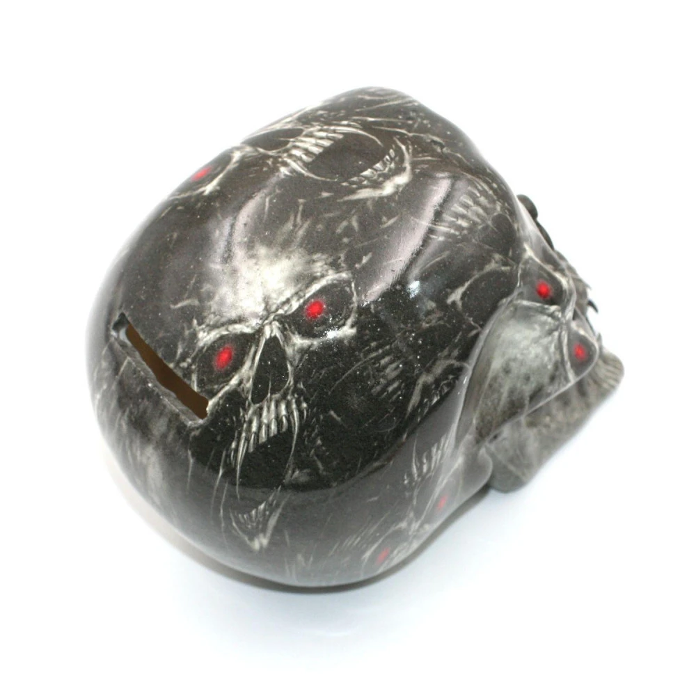 Tirelire Tête De Mort Avec Des Motifs – Image 2