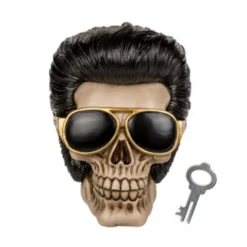 Tirelire Tête De Mort Rockeur