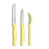 Victorinox L'Essentiel Du Cuisinier 3 Couteaux Pastel Jaune 6.7116.31L82